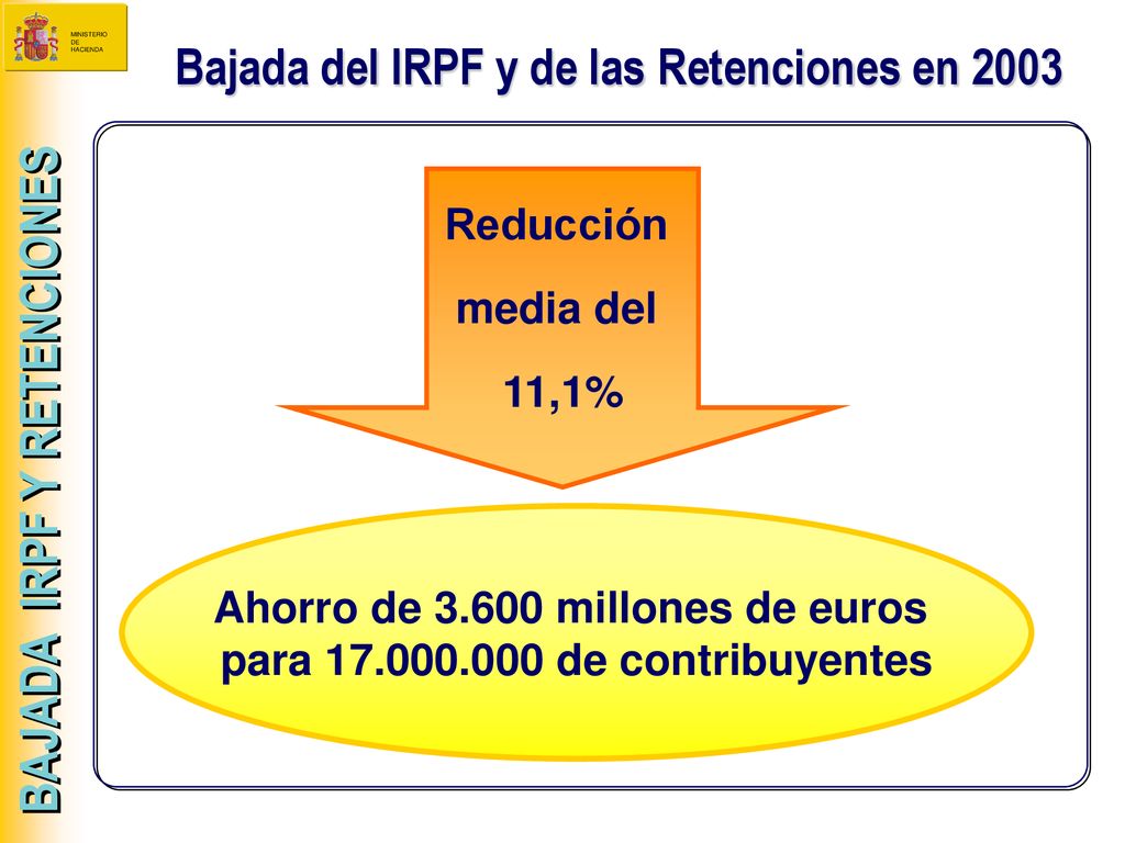 Bajada Del IRPF Y De Las Retenciones En Ppt Descargar